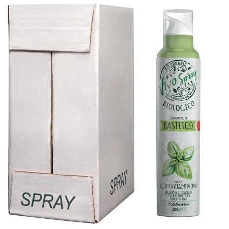 VIVO SPRAY BASILICO Spray in Olio Extra Vergine di Oliva BIOLOGICO 100% italiano (6x200ML)
