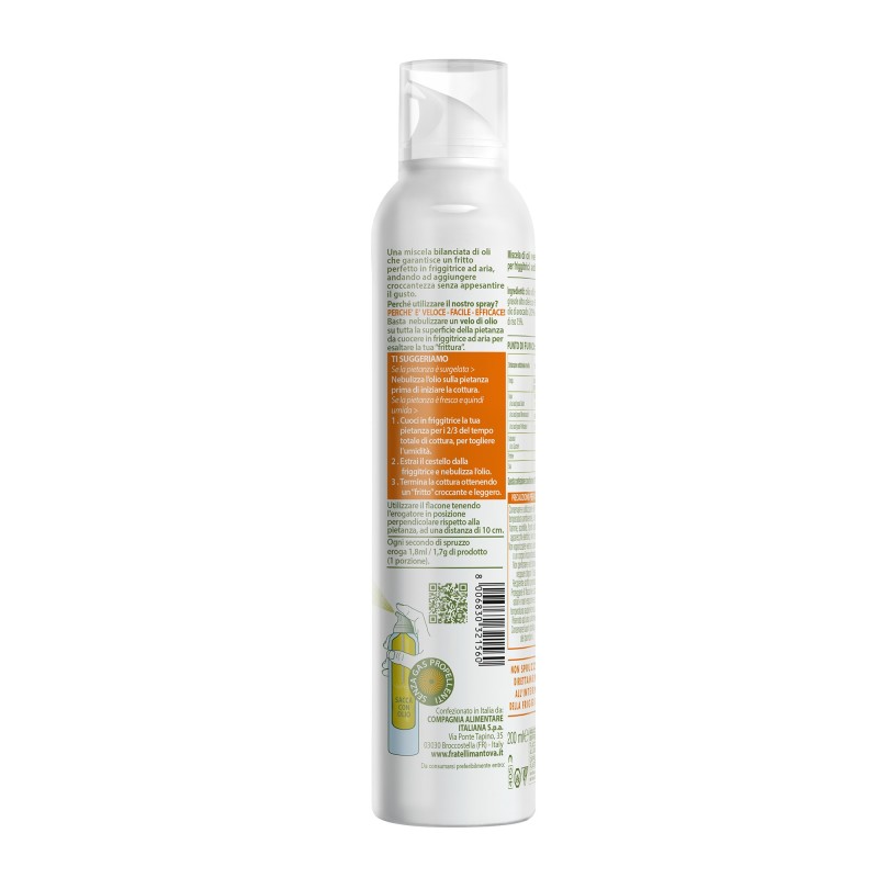 FRIBERG Spruzzatore Per Olio In Vetro 200 Ml, 2 Pezzi, Per Cucina, Grigliate E Insalate, Senza BPA