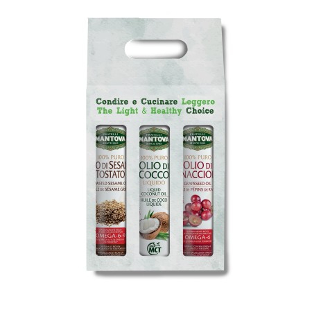 Confezione 3X200 ml spray nutraceutico: olio di Sesamo Tostato, di Cocco e di Vinacciolo- Sprayleggero